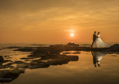 Luxury wedding tramonto sul mare